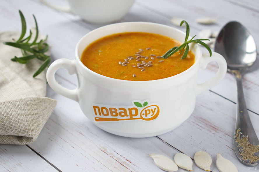 Рецепт супа-пюре из запеченных овощей