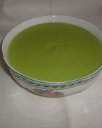 Суп-пюре из зеленого горошка