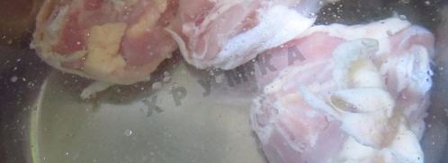 суп пюре на курином бульоне из шампиньонов. Шаг 3