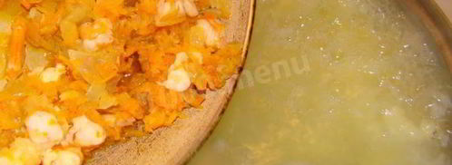 суп пюре с брокколи креветками и сыром. Шаг 8