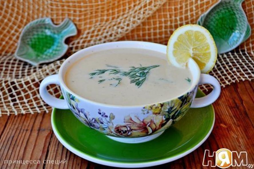 Рецепт супа-пюре с красной рыбой, картофелем и укропом