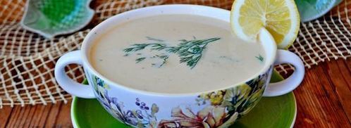 суп-пюре с красной рыбой, картофелем и укропом. Шаг 5