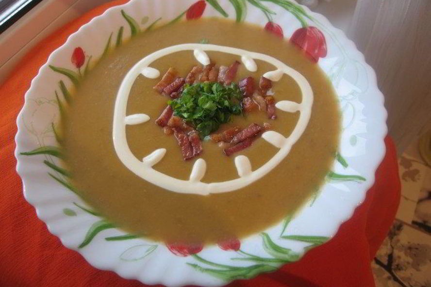 Рецепт супа-пюре с тыквой на бульоне из сухих белых грибов