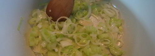 суп-пюре с тыквой на бульоне из сухих белых грибов. Шаг 4