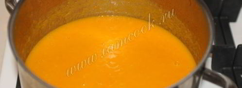тыквенный суп-пюре со сливками. Шаг 6