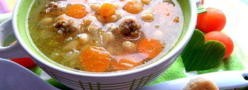 суп с фрикадельками и фасолью. Шаг 10