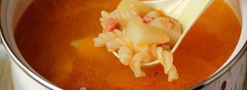 суп с колбасой. Шаг 8