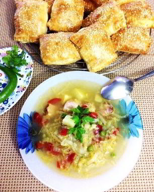 Суп с пекинской капустой