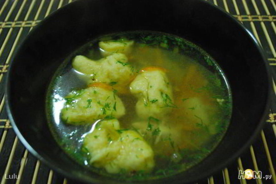 Рецепт супа с ржаными клецками