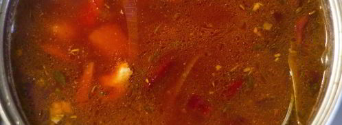 горячий свекольник на курином бульоне. Шаг 6