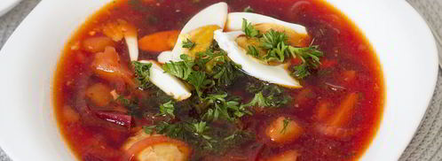 горячий свекольник на курином бульоне. Шаг 7