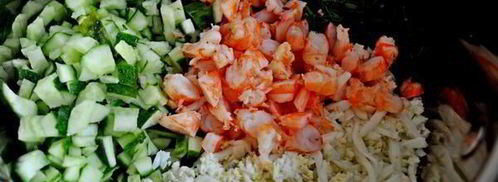 холодный свекольник с креветками. Шаг 5