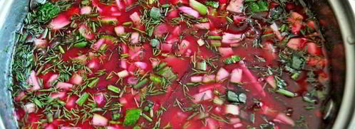 холодный свекольник с креветками. Шаг 6