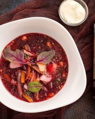 Освежающий свекольник с квасом