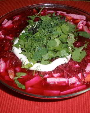 Свекольник классический с мясом