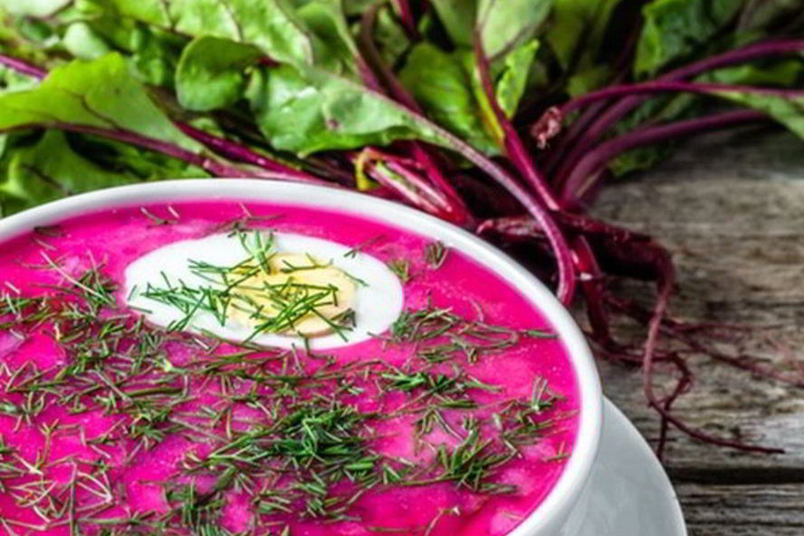 Рецепт свекольника на кефире с мясом и минеральной водой