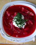 Свекольник с говядиной