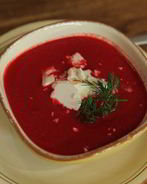 Свекольник с козьим сыром