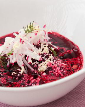 Свекольник с соленым огурцом