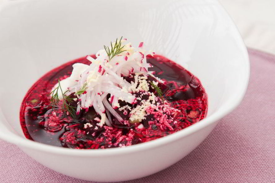 Рецепт свекольника с соленым огурцом