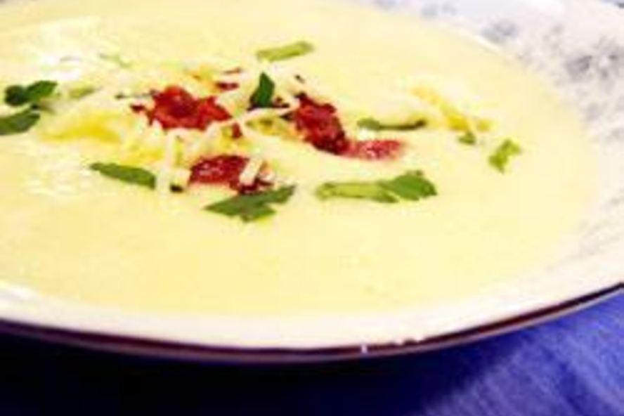 Рецепт сырно-лукового суп с луком-пореем