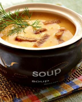 Сырный крем-суп с курицей