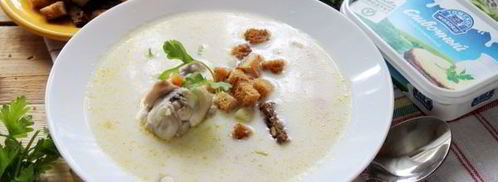 сырный суп по-французски с курицей. Шаг 12