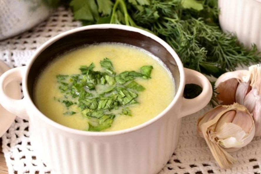 Рецепт сырного супа-пюре с кабачком