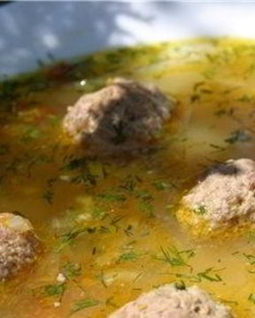 Сырный суп с фрикадельками