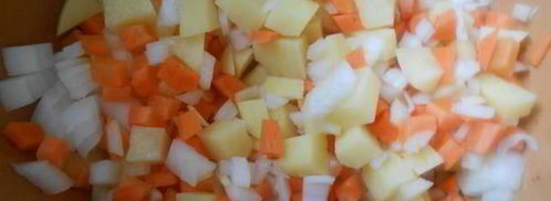 сырный суп с грецким орехом. Шаг 5