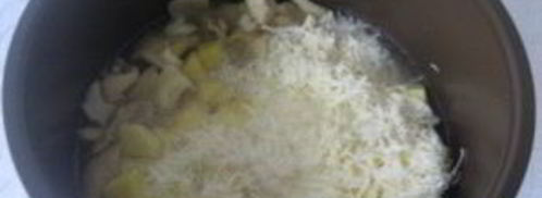 сырный суп с грибами. Шаг 3