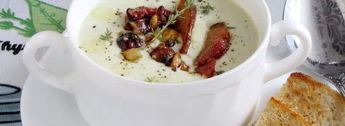 сырный суп с грудинкой. Шаг 9