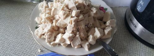 сырный суп с капустой курицей и плавленным сыром. Шаг 11