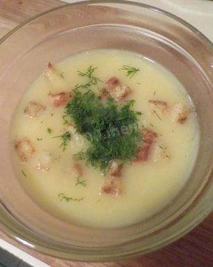 Сырный суп с картошкой и морковью