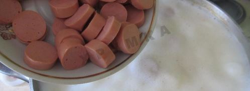 сырный суп с колбасой и плавленным сыром. Шаг 10