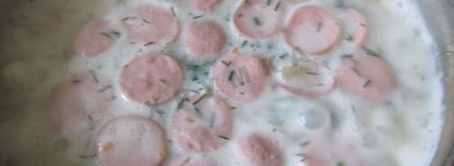 сырный суп с колбасой и плавленным сыром. Шаг 11