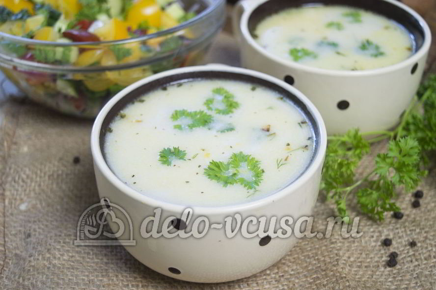 Рецепт сырного супа с куриным филе