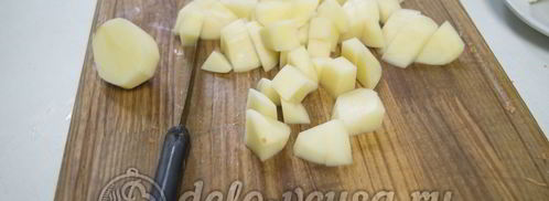 сырный суп с куриным филе. Шаг 6