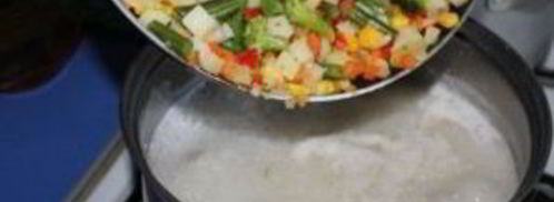 сырный суп с овощами. Шаг 3