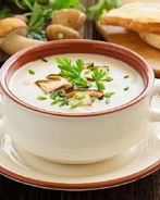 Сырный суп с шампиньонами
