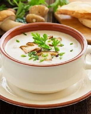 Сырный суп с шампиньонами