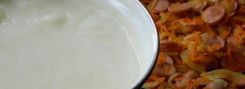 сырный суп с сосисками. Шаг 9