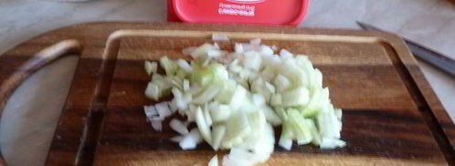 сырный супчик с грибами и гренками. Шаг 3