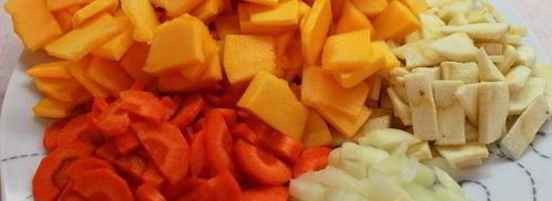 тыквенно-сырный суп с пастернаком. Шаг 3