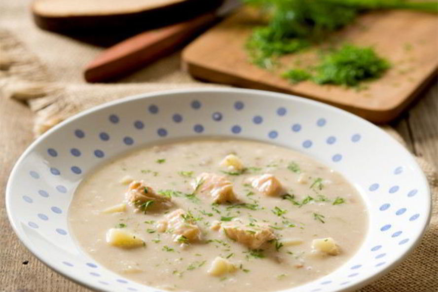 Рецепт карельской ухи из лосося