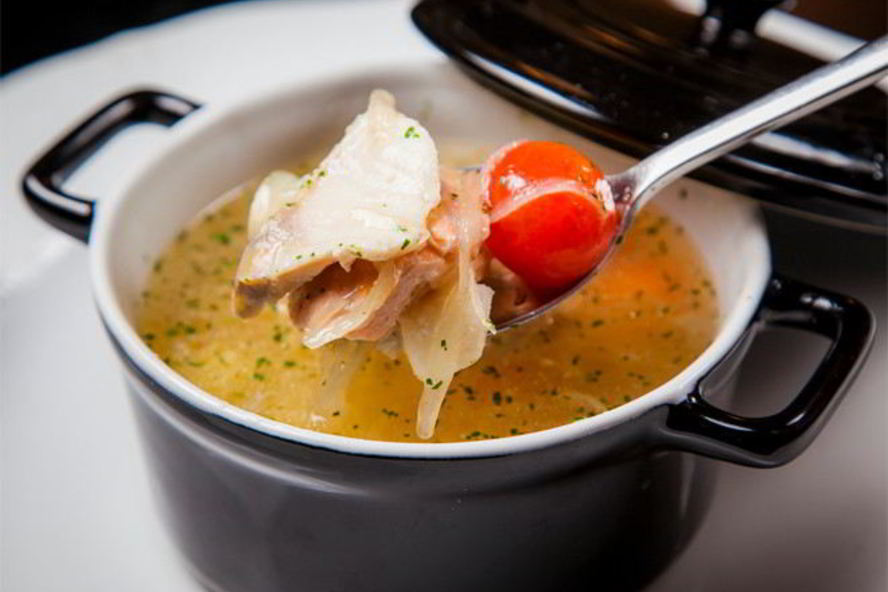 Рецепт ухи из благородных рыб с печенью налима