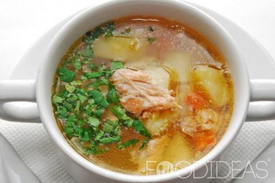 Рецепт ухи из красной рыбы