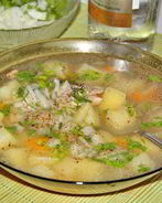 Уха из морского окуня