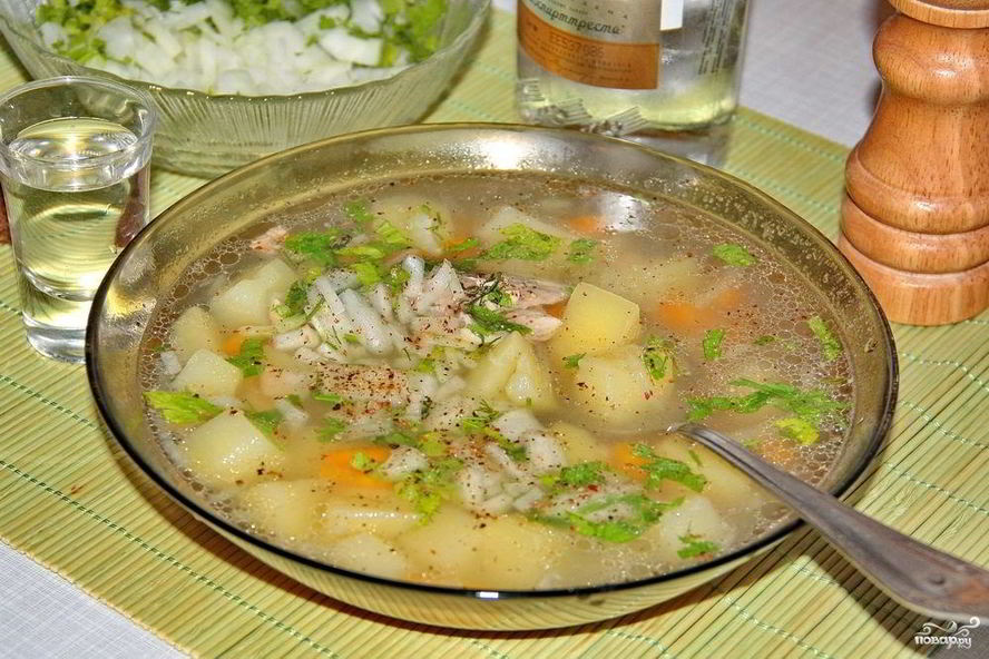 Рецепт ухи из морского окуня