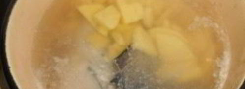 уха из семги с пшеном. Шаг 4